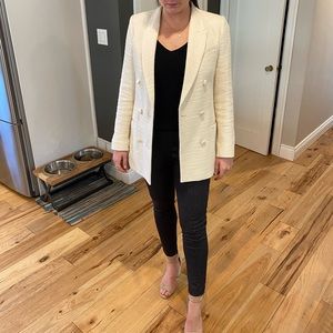 Babaton tweed blazer size 6